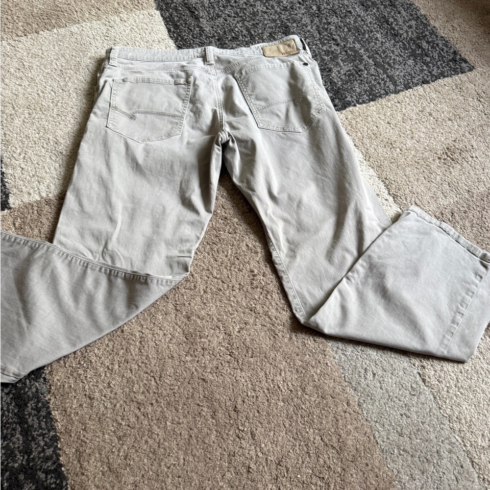 Mavi Matt Relaxed Straight Leg Jeans Mens 36 x 30 Tan Pants - Picture 2 of 9